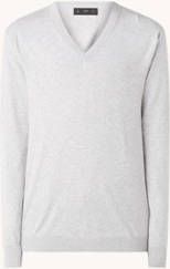 Mango Tenv fijngebreide pullover met V hals