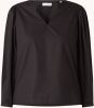 Marc O'Polo Regular tunic blouse , Zwart, Dames online kopen