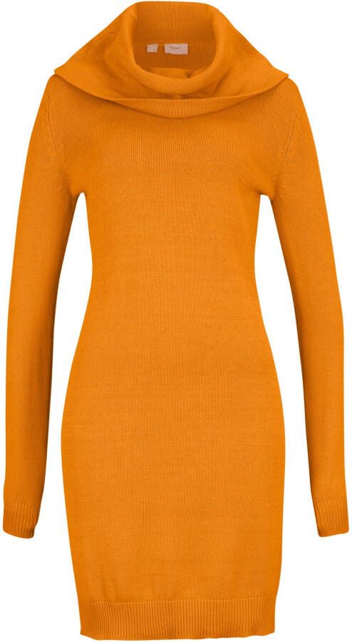 bonprix Gebreide jurk met col