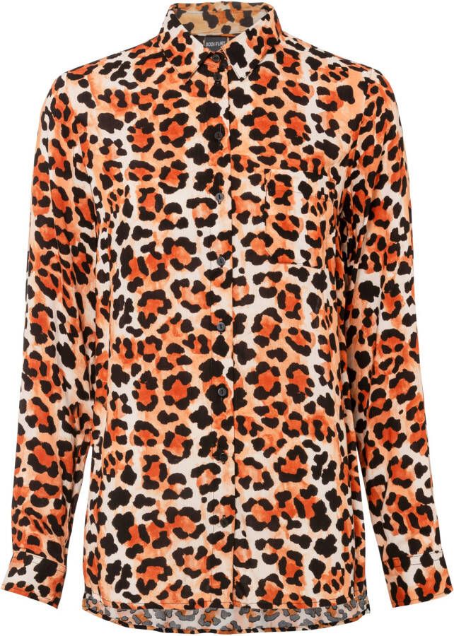 bonprix Gedessineerde, lange blouse van viscose