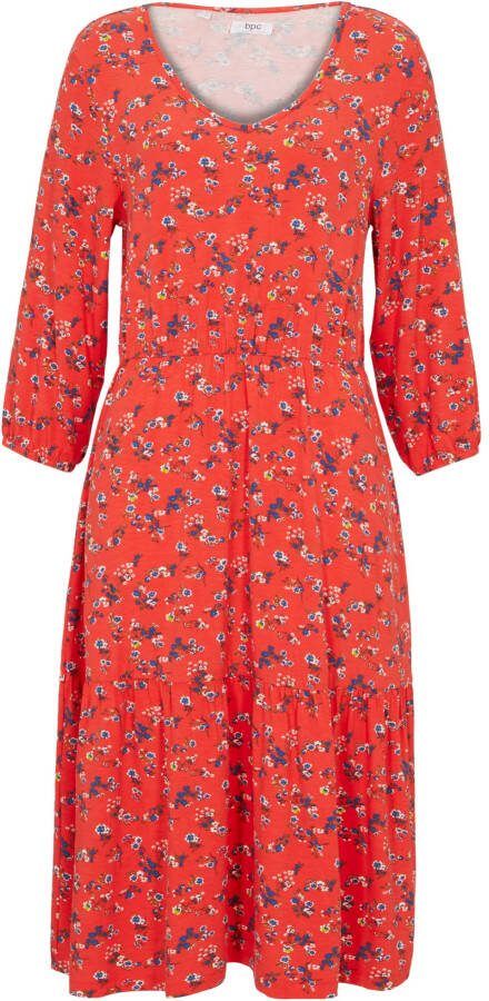 bonprix Jersey jurk met V hals