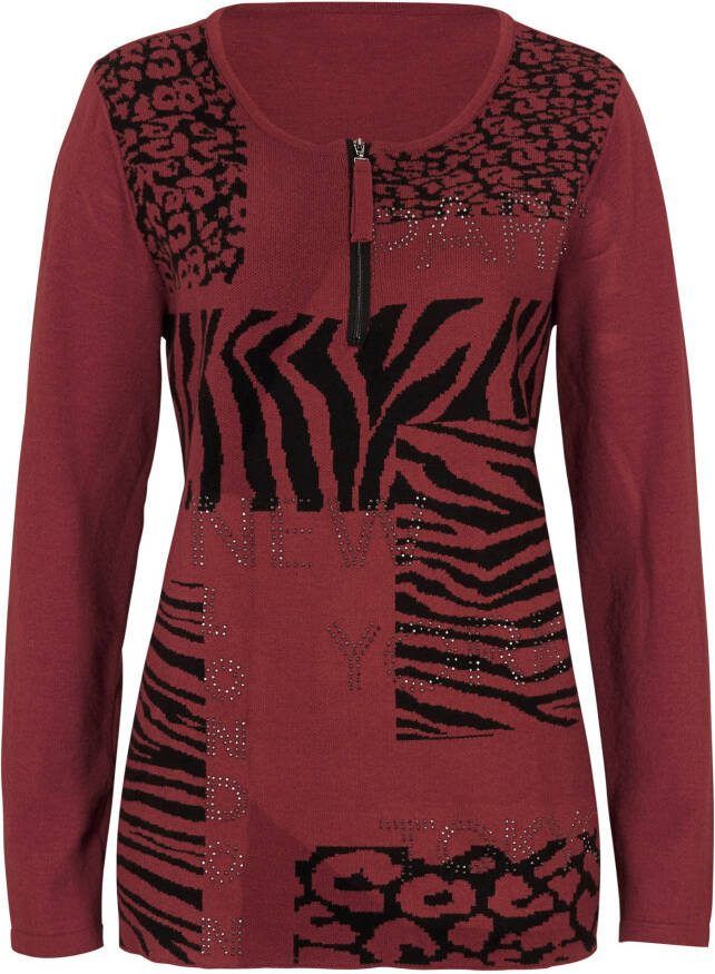 bonprix Lange jacquard trui
