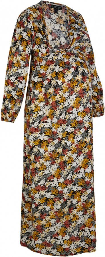 bonprix Lange zwangerschapsjurk/voedingsjurk van viscose