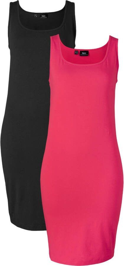 bpc bonprix collection Shirtjurk (set van 2), rood+zwart