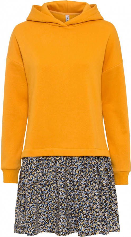 RAINBOW Sweatjurk in layerlook, geel/blauw