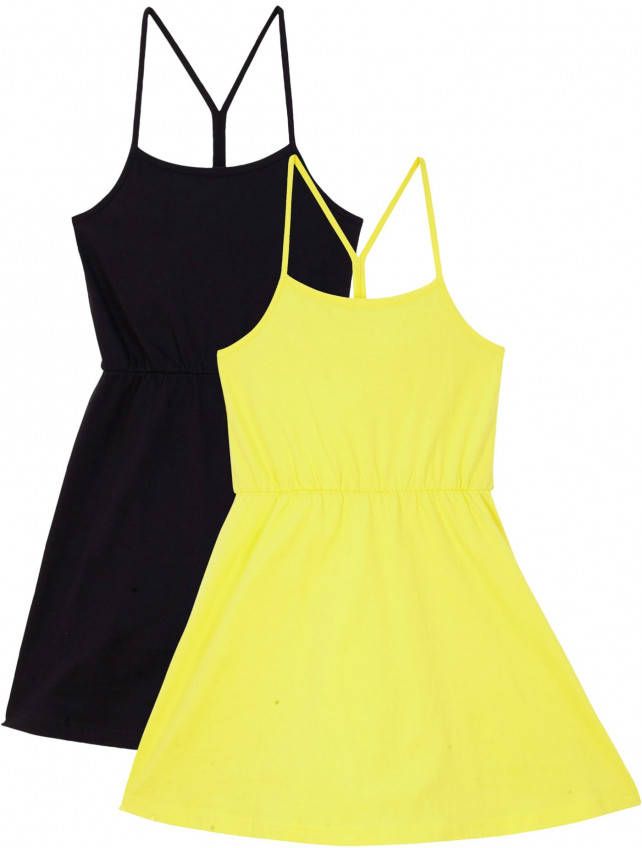 bonprix Meisjes jersey zomerjurk(set van 2 )