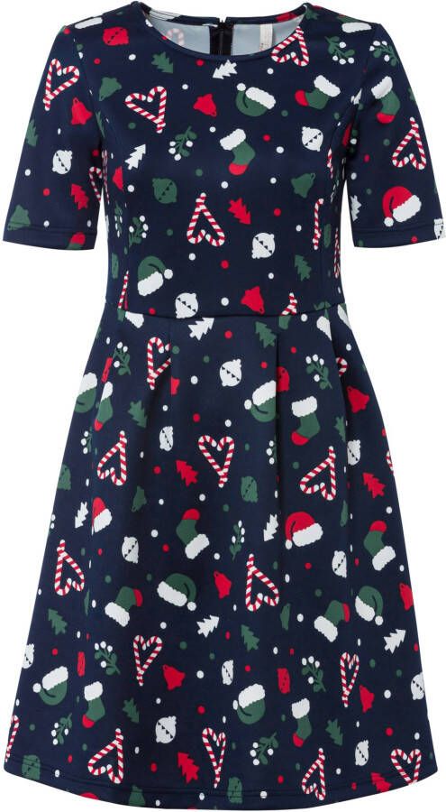 bonprix Jurk met kerstmotieven