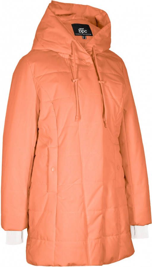 bonprix Lange, gewatteerde jas met capuchon van gerecycled polyester