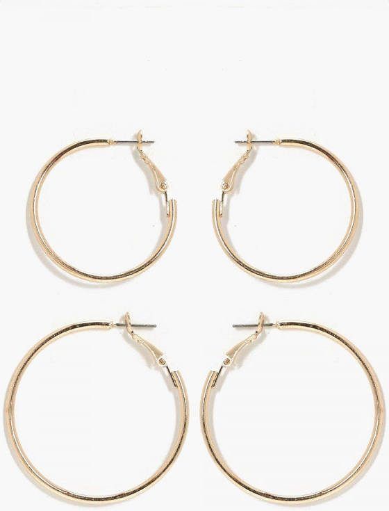 boohoo Duoverpakking Oorbellen, Goud