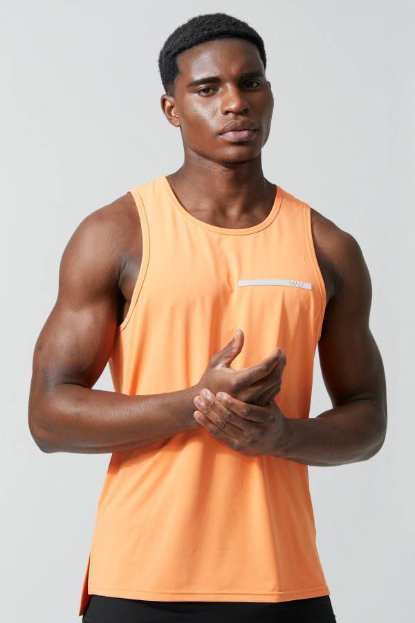 boohoo Man Active Performance Hemd, Orange