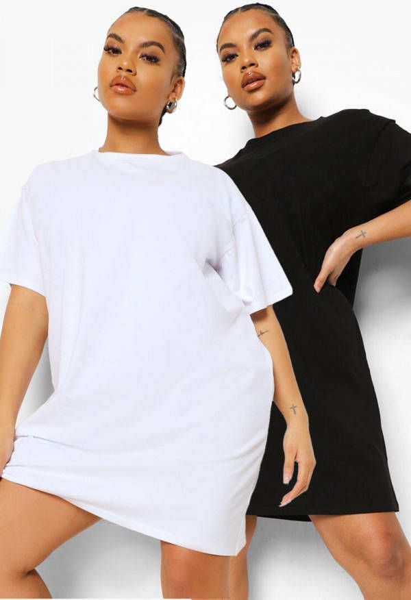 boohoo Plus T Shirtjurkjes(2 Stuks ), Multi
