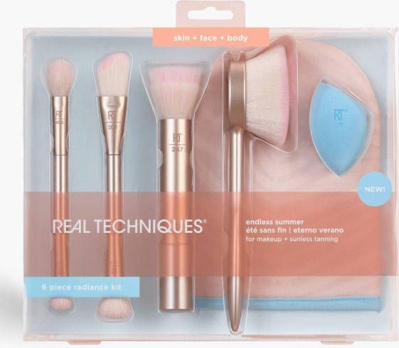 boohoo Real Techniques Endless Summer Glow Brush Kit, Multi