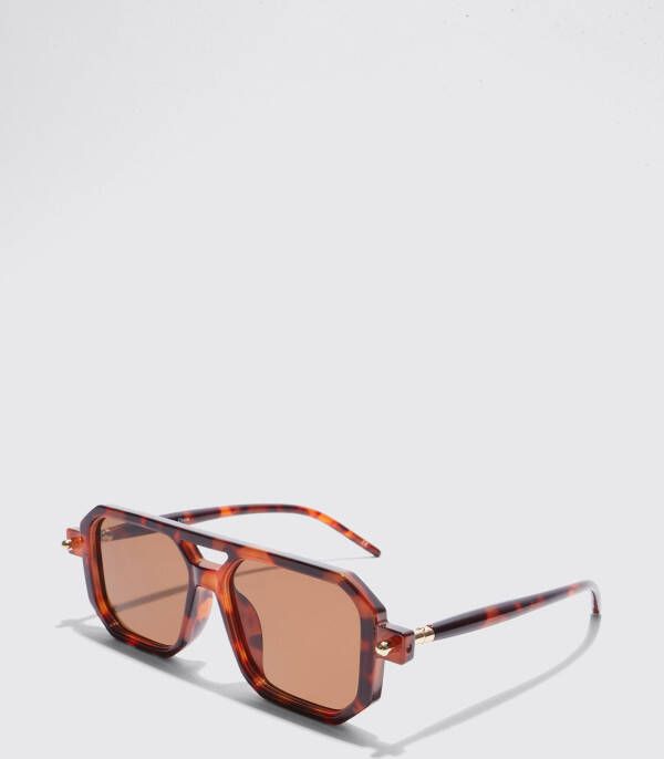 boohoo Retro Piloten Zonnebril, Multi