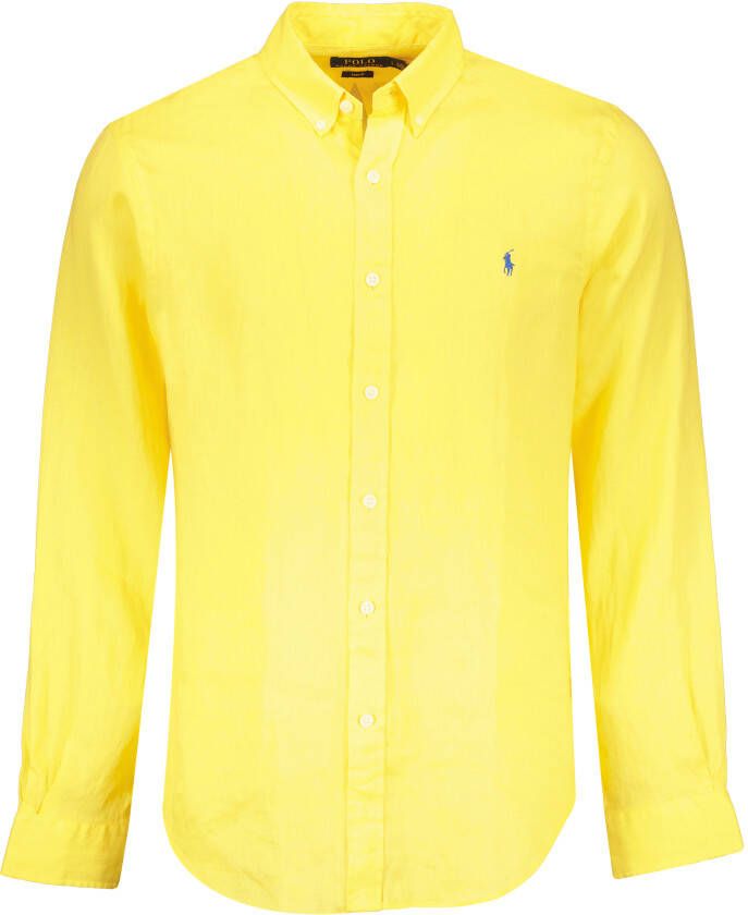 Ralph lauren overhemd lange mouw in piqué katoen Heren