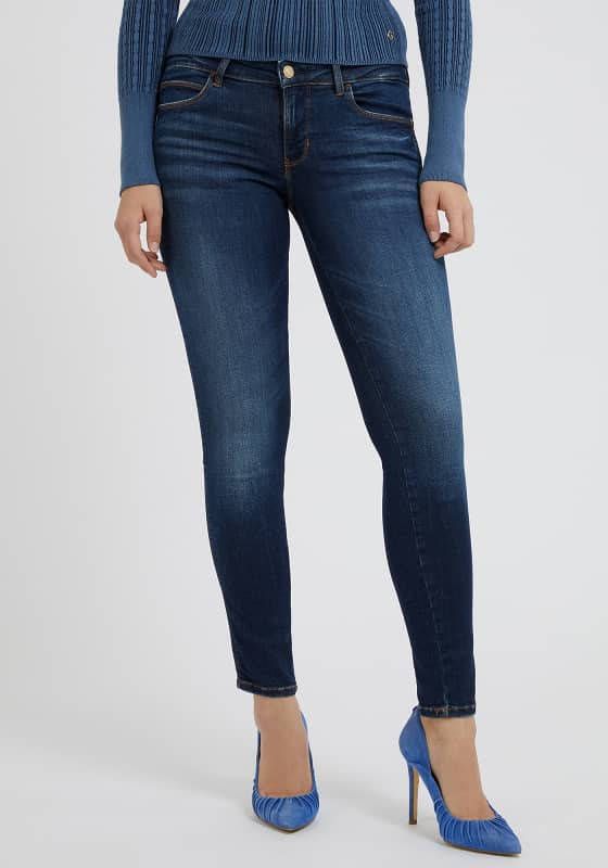 Guess Skinny Jeans Blauw Dames