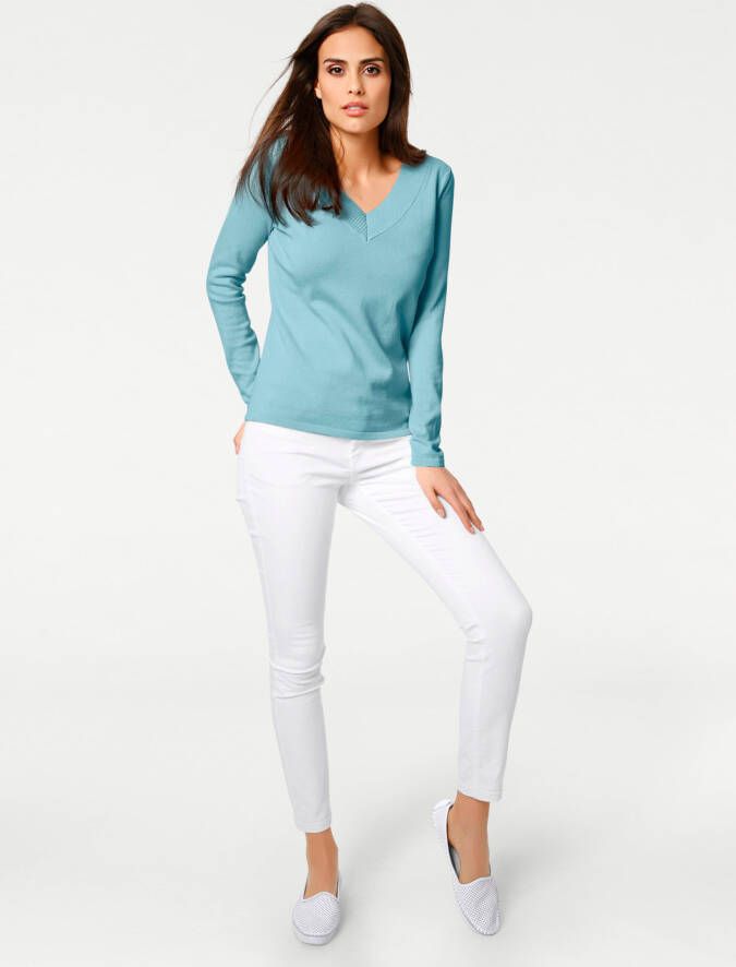 RICK CARDONA by heine Gebreide pullover met V-hals