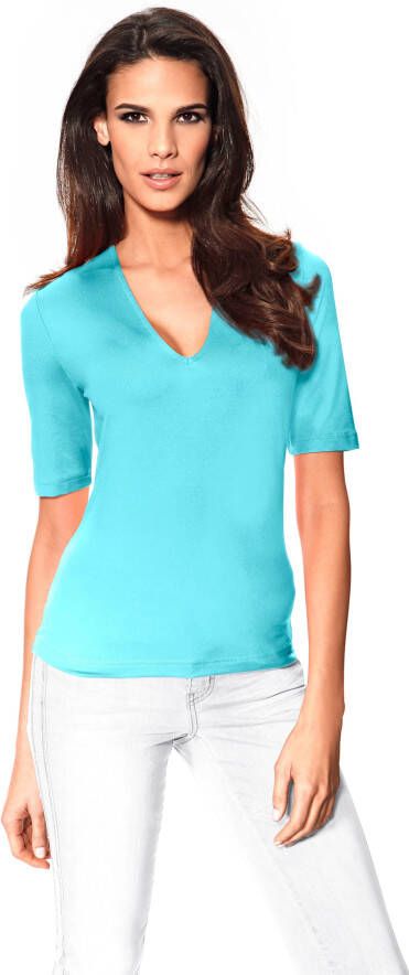 heine Shirt met V hals V Shirt(1 delig )