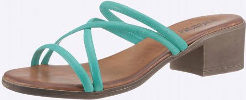 Slippers in turquoise van heine
