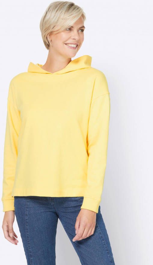 Sweatshirt in citroen van heine