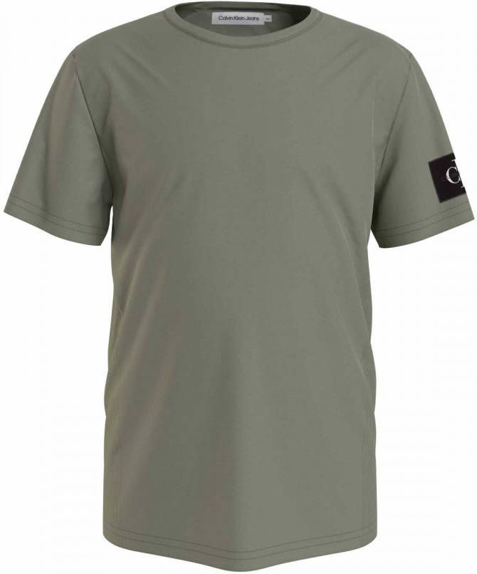 Calvin klein Jeans! Jongens Shirt Korte Mouw -- Groen Katoen