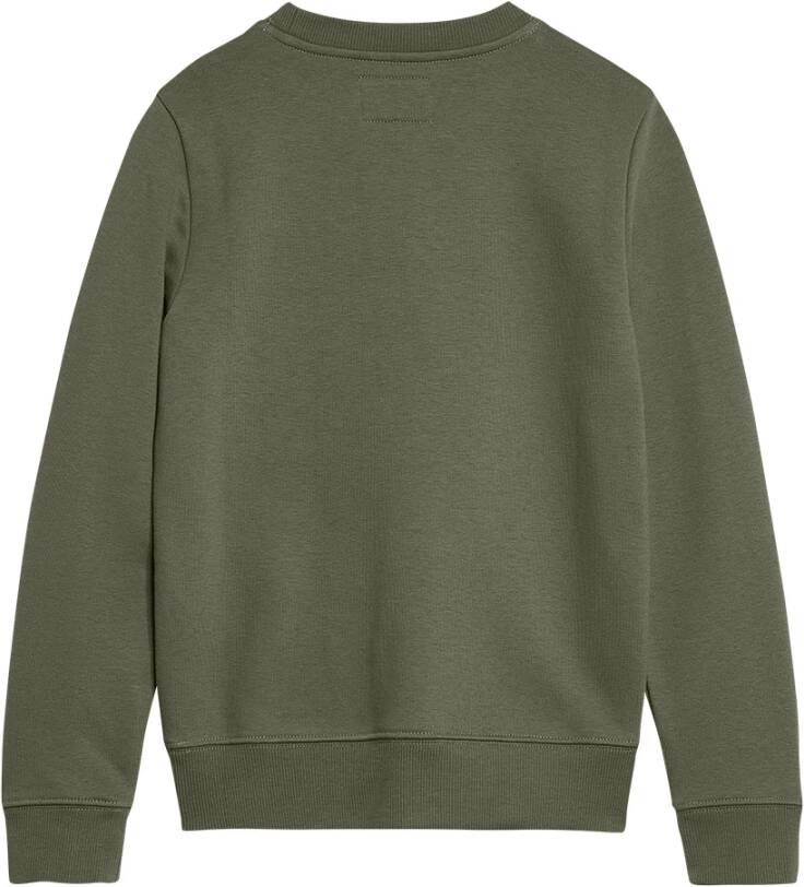 CALVIN KLEIN JEANS sweater met logo olijfgroen