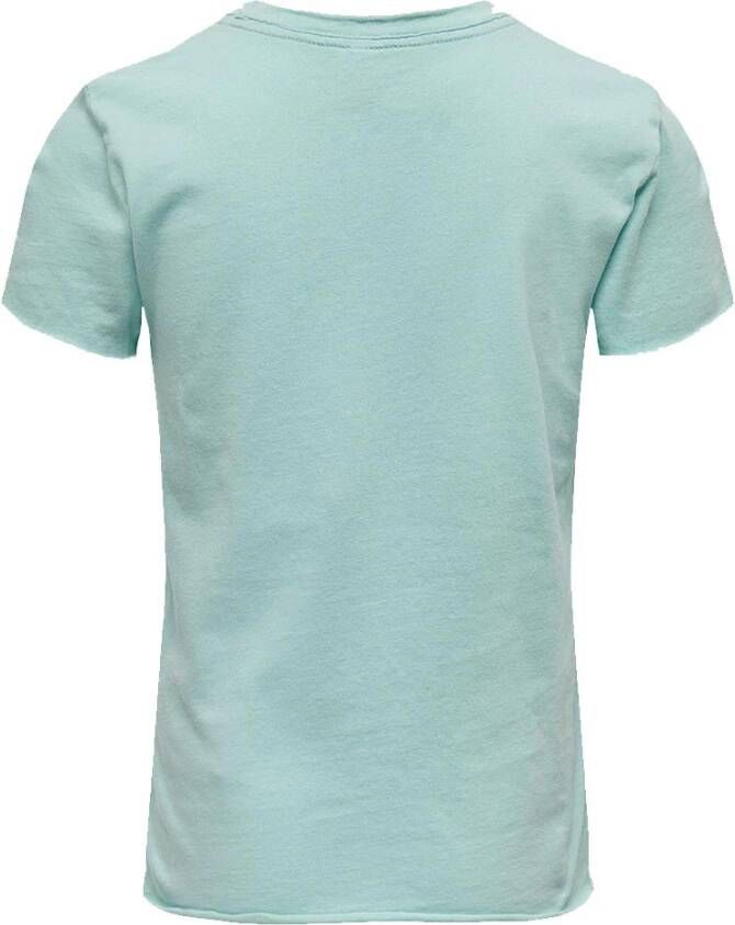Only ! Meisjes Shirt Korte Mouw -- Turquoise Katoen
