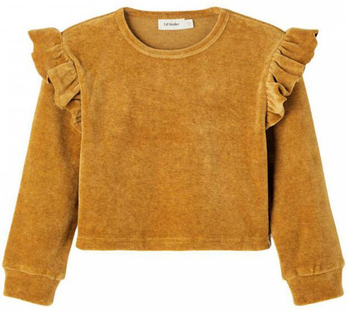 Lil Atelier Truien Rebel Long Sleeve Loose Short Sweat Lil Bruin