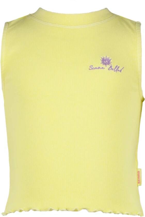 VINGINO ! Meisjes Top Maat 176 Geel Katoen/elasthan