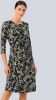 Alba moda Jersey jurk in wikkellook Zwart/Beige/Wit online kopen
