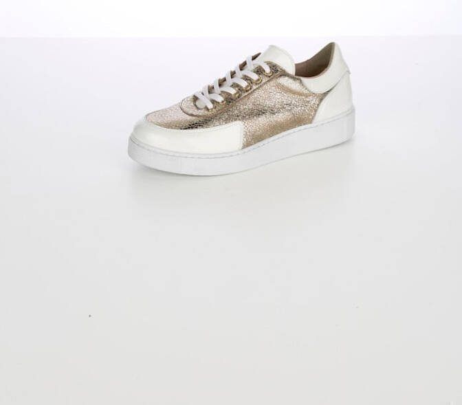 alba moda Sneaker bicolor Goudkleur/Wit