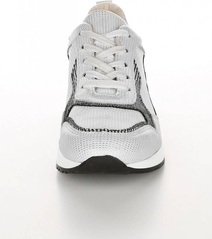 alba moda Sneaker Wit/Zwart/Zilverkleur