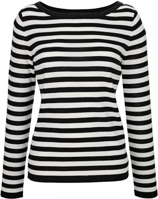 alba moda Trui Zwart/Wit
