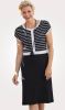 MONA Gebreide jurk Zwart Wit online kopen