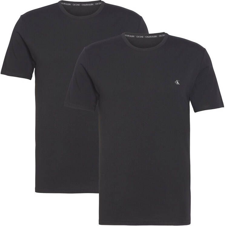 Calvin Klein T shirt crew nek 2 pack , Zwart, Heren