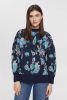 Esprit Trui met ronde hals in grof tricot met bloemenprint online kopen