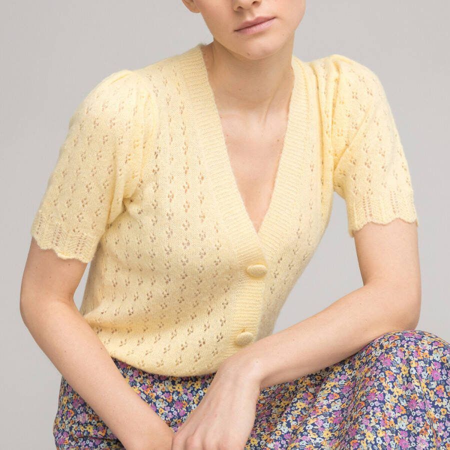 LA REDOUTE COLLECTIONS Vest in pointelle tricot, made in Europe