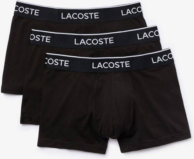 Lacoste 3 Pack Boxershorts 5H3389 031 , Zwart, Heren