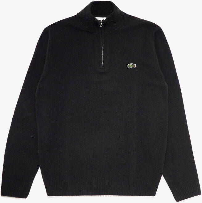 Lacoste Trui met opstaande kraag en rits in wol