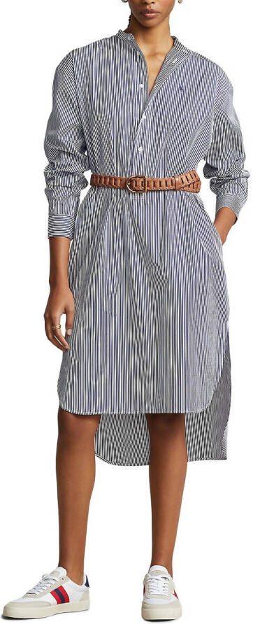 Polo Ralph Lauren Rechte jurk met lange mouwen, halflang