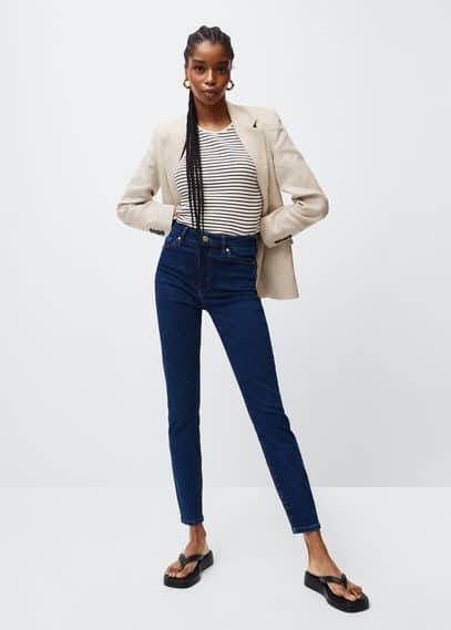 Mango Anne high waist skinny jeans met stretch