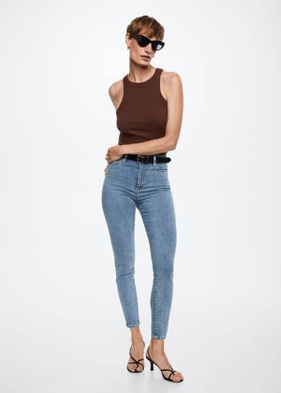 Mango Anne high waist skinny jeans met medium wassing