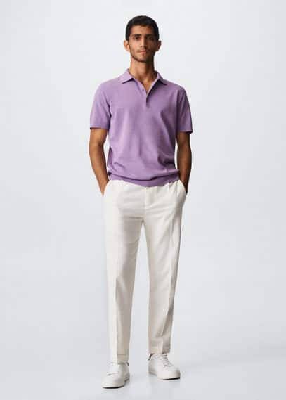 Mango Arraona regular fit polo met stretch