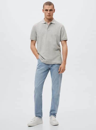 Mango Rea regular fit polo van piqué, katoen