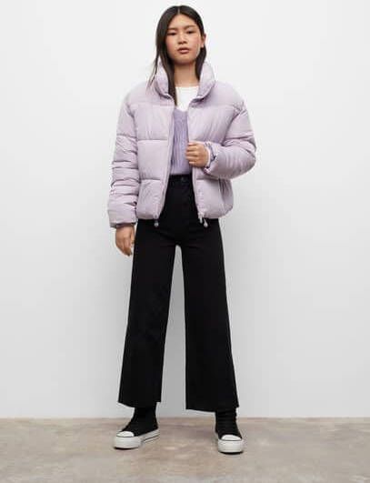 Mango Charlie puffer jack met ritszakken