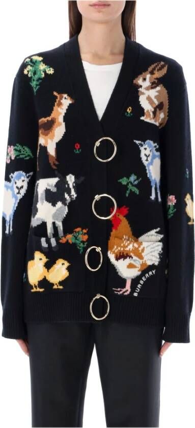 Burberry Gebreide kleding , Zwart, Dames