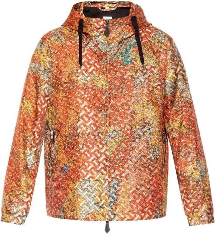 Burberry Stanford jas met capuchon , Oranje, Heren