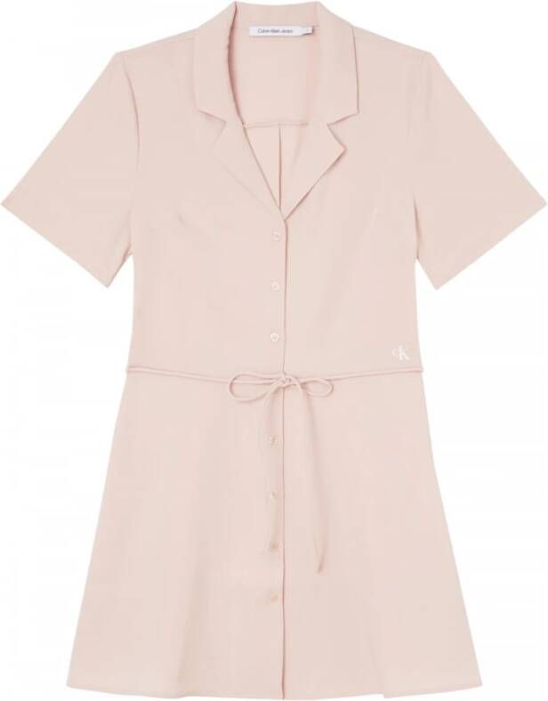 Calvin Klein Gedrapeerde jurk om te binden , Roze, Dames