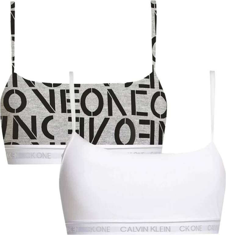 Calvin Klein Doos met 2 beha`s , Wit, Dames