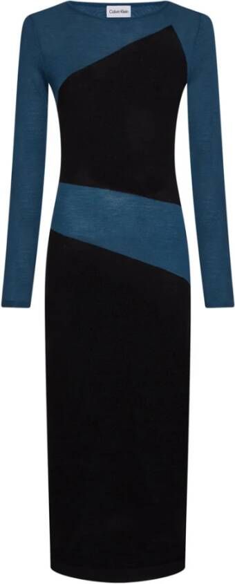 Calvin Klein Jurk K20K204287 0GY , Blauw, Dames