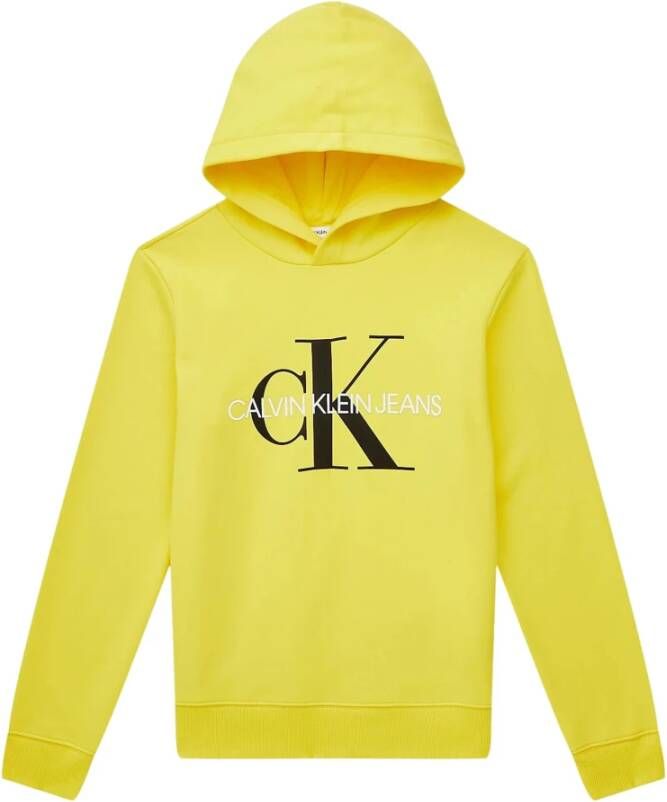 Calvin Klein Iu0Iu00073 Monogram HDD trui , Geel, Unisex